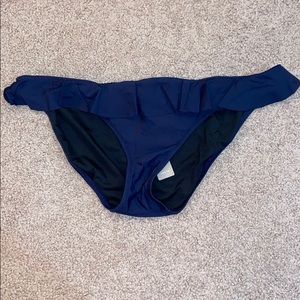 JCrew Navy Ruffle Bikini Bottom